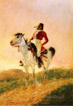 Frederic Remington Painting - Comanche moderno Antiguo oeste americano Frederic Remington